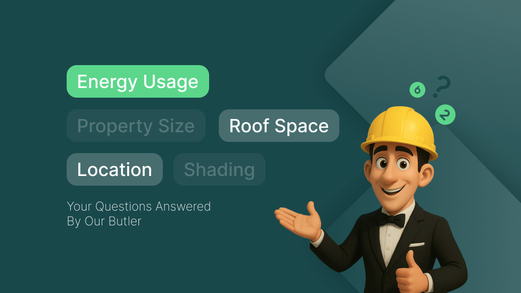 A decorative graphic showing a 3D render of the butler wearing a hard hat